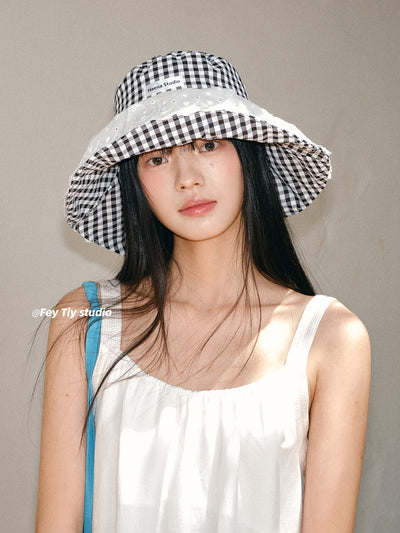 plaid bucket hat