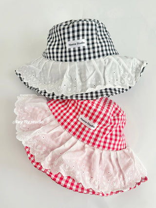 plaid bucket hat