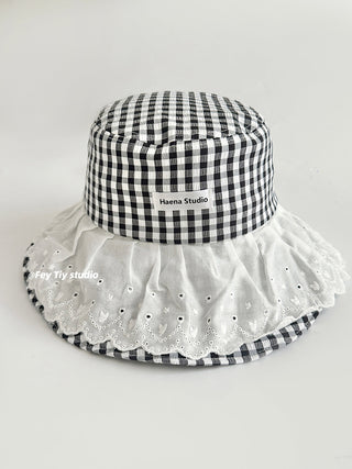 plaid bucket hat