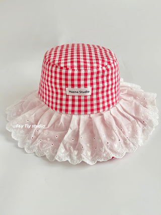 plaid bucket hat