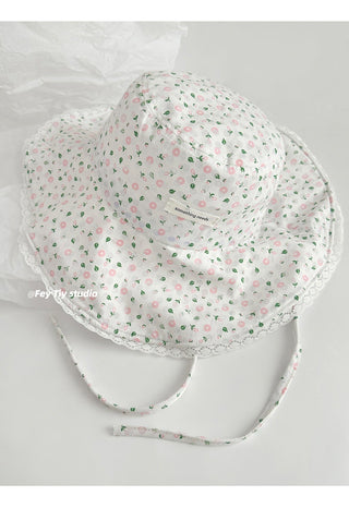 floral foldable hat