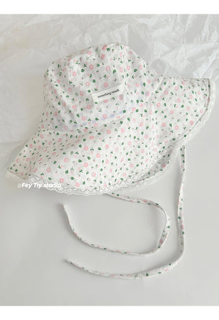 floral foldable hat