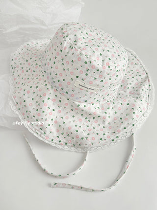 floral foldable hat