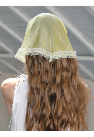 lemon yellow scarf