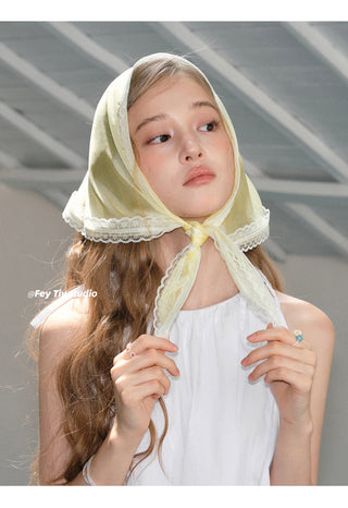 lemon yellow scarf
