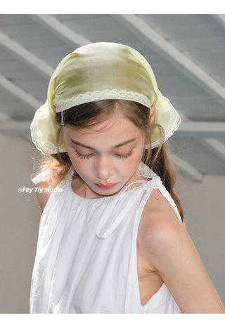 lemon yellow scarf