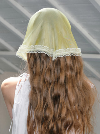lemon yellow scarf
