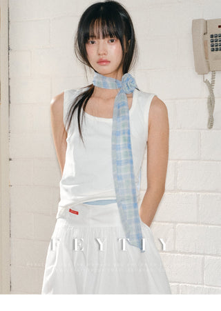blue rose scarf