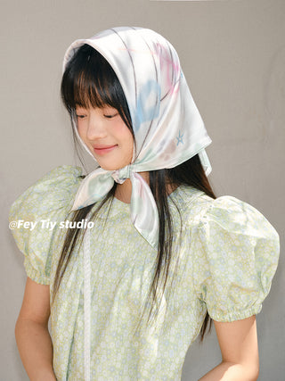 clover silk scarf