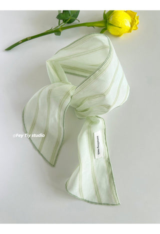 linen plaid scarf