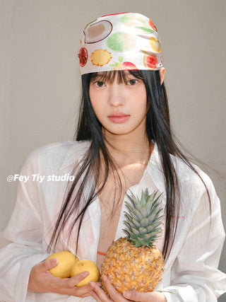 tropical fruit scarf