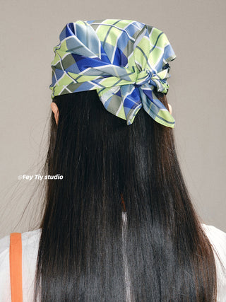 blue plaid headscarf 01