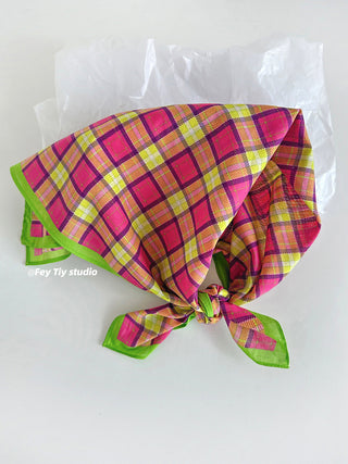 blue plaid headscarf 01