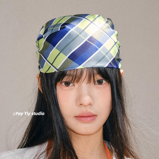 blue plaid headscarf 01