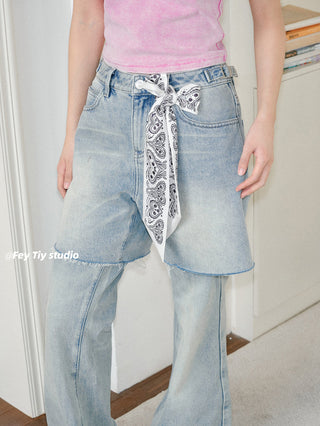 cashew silk scarf