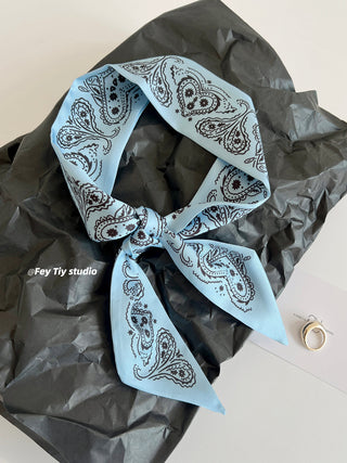 cashew silk scarf