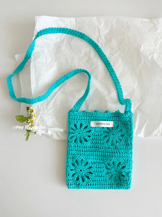 knit crossbody bag