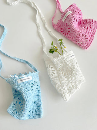 knit crossbody bag