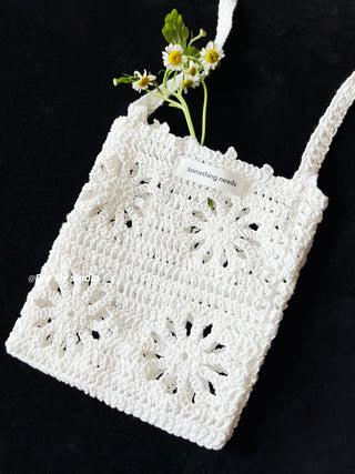knit crossbody bag