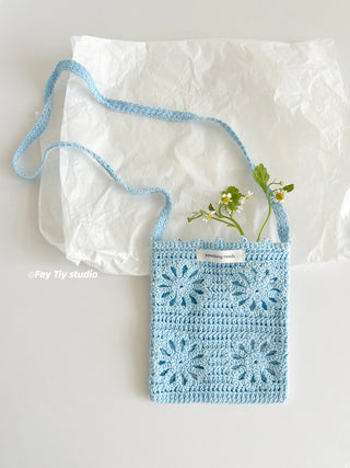 knit crossbody bag