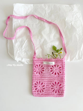knit crossbody bag