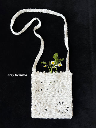 knit crossbody bag