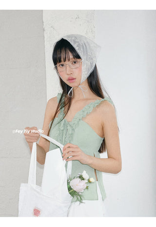 lace floral shawl
