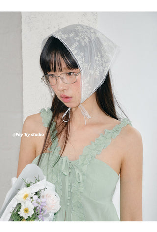 lace floral shawl