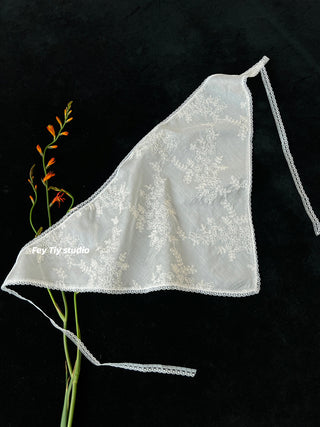 lace floral shawl
