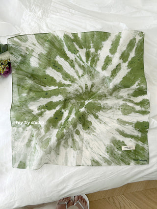 tie-dye square scarf