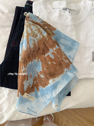 tie-dye square scarf
