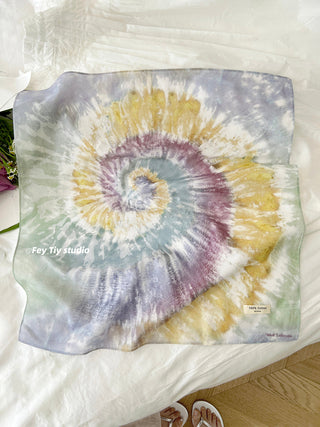 tie-dye square scarf
