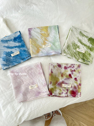 tie-dye square scarf
