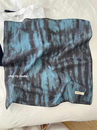 tie-dye square scarf