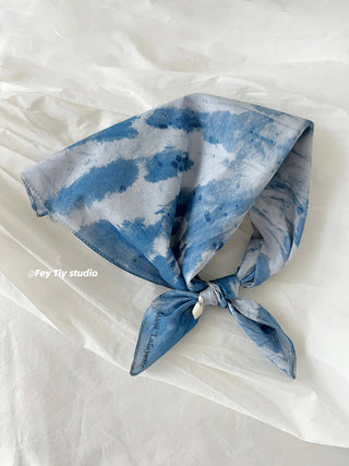 tie-dye square scarf