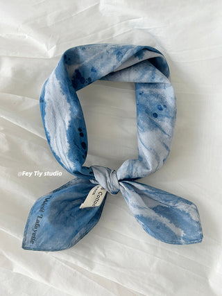 tie-dye square scarf