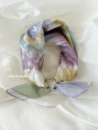 tie-dye square scarf