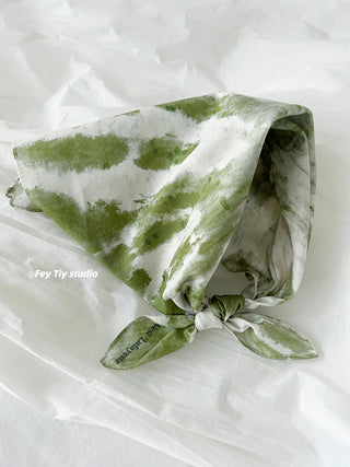 tie-dye square scarf