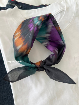 tie-dye square scarf