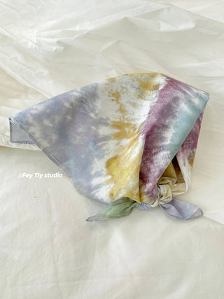 tie-dye square scarf