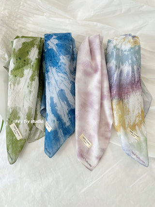tie-dye square scarf