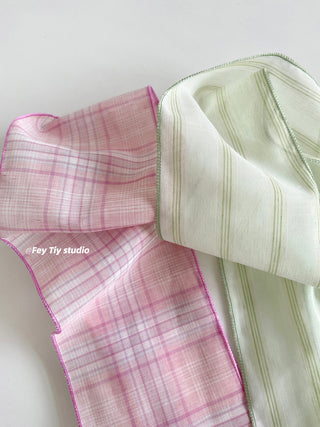 linen plaid scarf 02