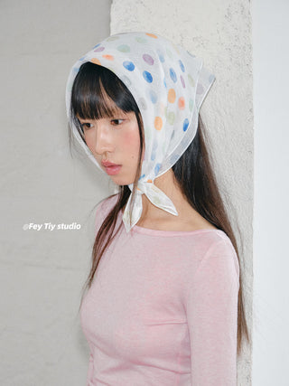 polka dot scarf