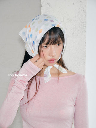 polka dot scarf