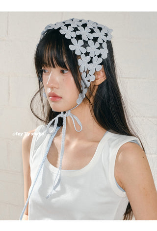 floral triangle scarf