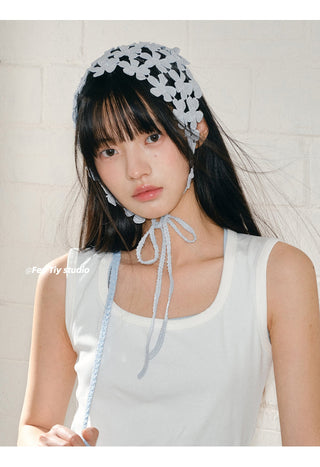 floral triangle scarf