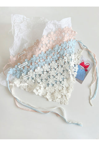 floral triangle scarf
