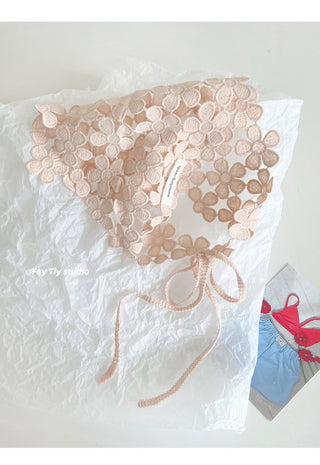 floral triangle scarf