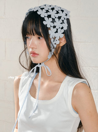 floral triangle scarf