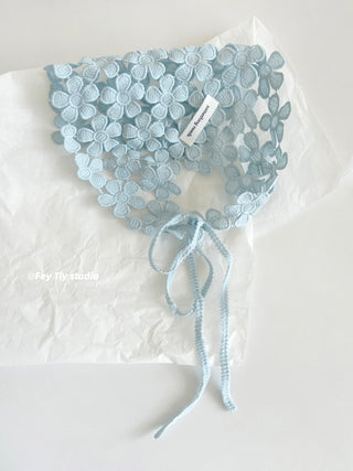 floral triangle scarf
